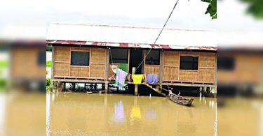 Assam: Brahmaputra and Substairi Water Level Rise in Jorhat, Majuli