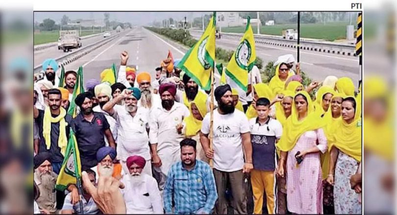 Jalan Punjab choked with farmer protests