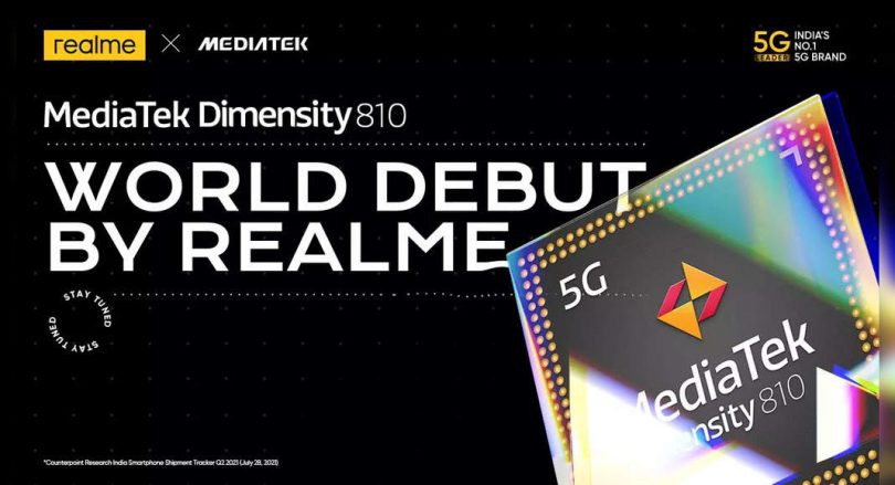 Realme teases smartphone with dimensity mediatek 810 5g processor