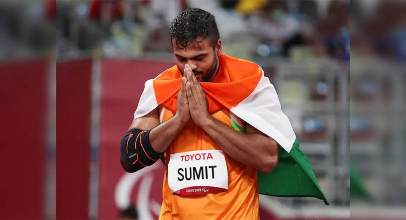 Javelin Thrower Sumit Second Indian Gold Clinches in Paralympics