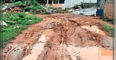 Residents suffer because BWSSB work leaves the road in a bad form