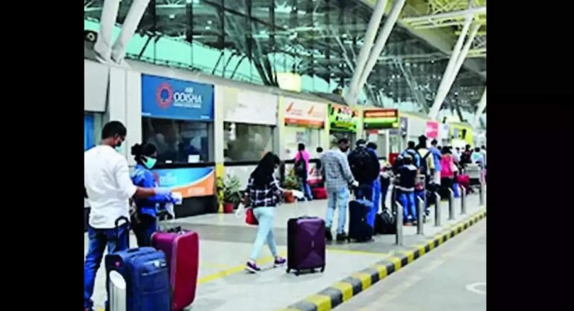 Drop in Covid's case encouraged a number of leaflets in BPHubaneswar airport