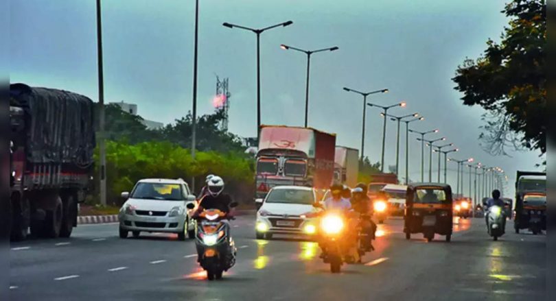 Police finish the stretch of 14 km on NH-16 for driving Lane