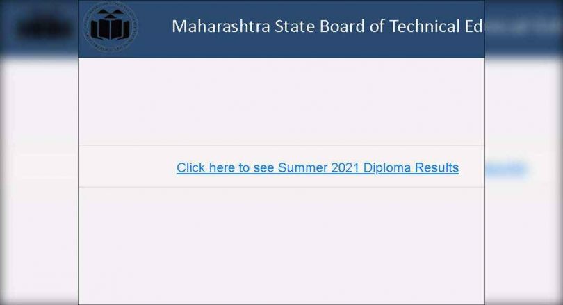 Msbte 2021 summer diploma results released, check here