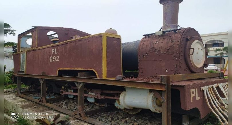 Odisha: The inheritance train engine installed in the castle needs attention