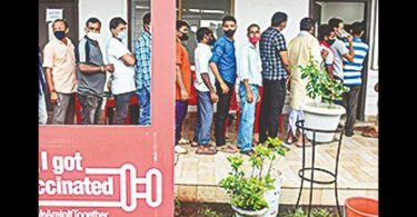 Long queues on most vaccine sites in lakhimpur