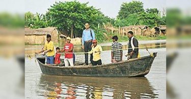 Small river in serpongan in the South Bihar district