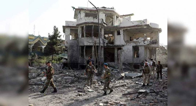 Explosion in Kabul as a Taliban claim attack on the ministerial compound