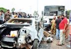 Four homeopathic students died after their car hit the bus