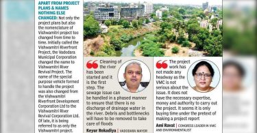 Twelve years on, the Vishwamitri river bank project is only a bundle of controversy