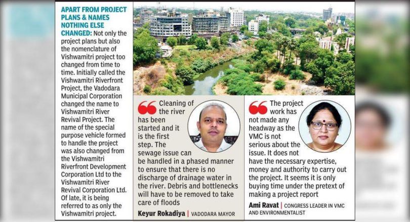 Twelve years on, the Vishwamitri river bank project is only a bundle of controversy