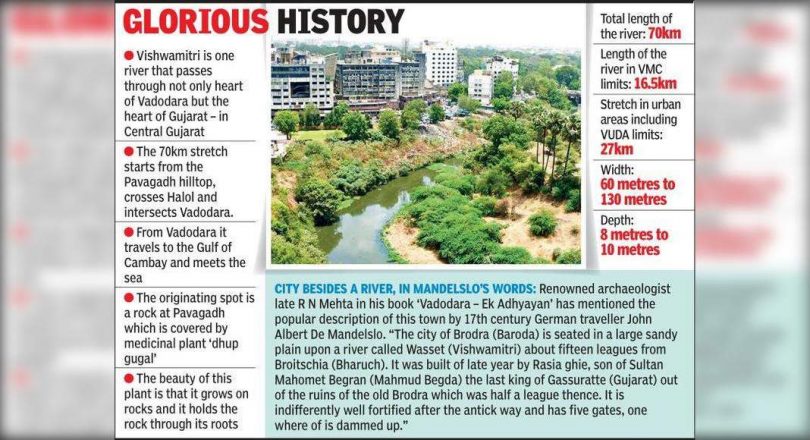 Vishwamitri in the form of vadodara in choppy waters