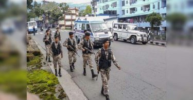The curfew was appointed in Shillong for 12 hours on Thursday
