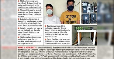 Illegal exchange with a broken SIM box