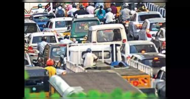 Chennai Roads choked towards the weekend