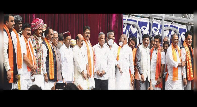 29 minutes appointed in the Bommai Cabinet, 23 of BSY Govt