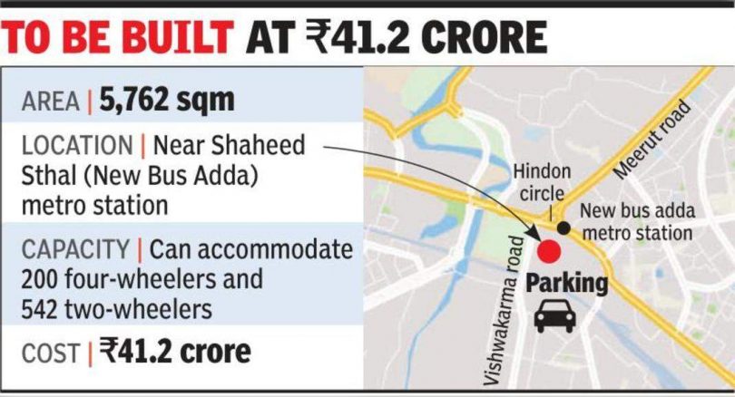 New multi-level parking in Ghaziabad to pack in 750 vehicles?