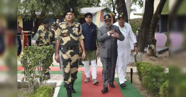 Home-Home Affairs Visiting BSF HQRS, BOP MuSwal, who knows about the threat of drones, smuggling weapons from all IB