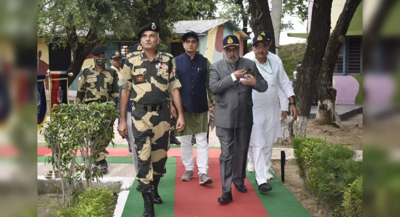 Home-Home Affairs Visiting BSF HQRS, BOP MuSwal, who knows about the threat of drones, smuggling weapons from all IB