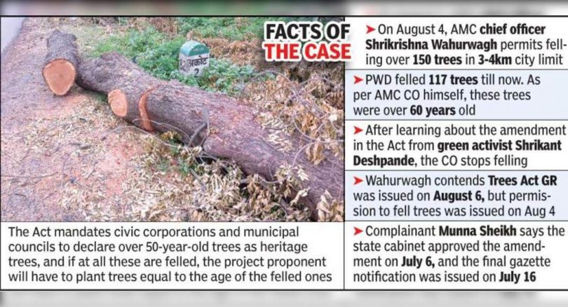 Akot MPL Council Co show the door to change the tree