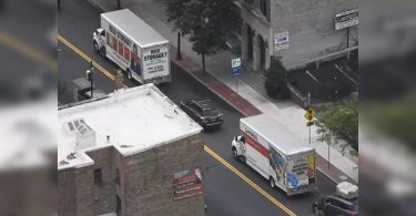 Moved van in the mansion as Andrew Cuomo prepared to leave the office