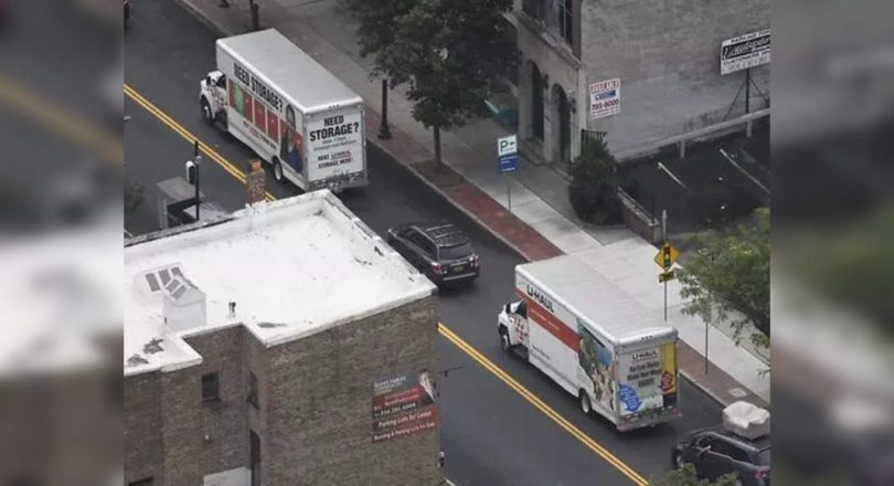 Moved van in the mansion as Andrew Cuomo prepared to leave the office