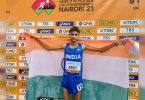Amit Khatri India won silver in a 10km race to walk in the world of athletics U-20 met