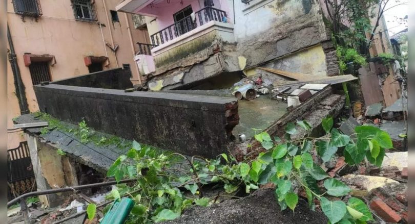 Building slab collapsed in Ulhasnagar, no one was injured