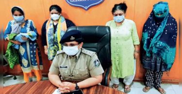 Guj: 4 women hold a 5-day-old baby in Nadiad