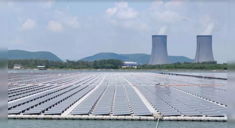 NTPC started the largest floating solar factory in India in Andhra