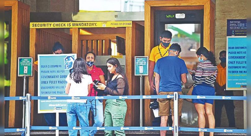 The main malls in Mumbai reopened with the skeleton staff