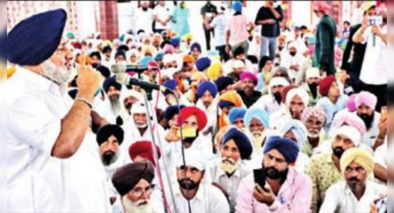Eyes on PB polls, Badal began touring 100 seats in 100 days
