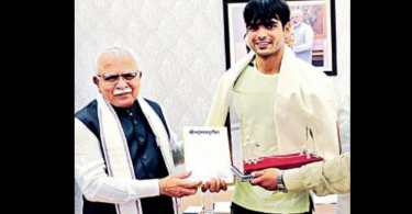 CM Meets Neeraj, offers work to the center of athletics
