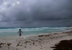 Grace storm makes landing near the Tulum Mexican temple