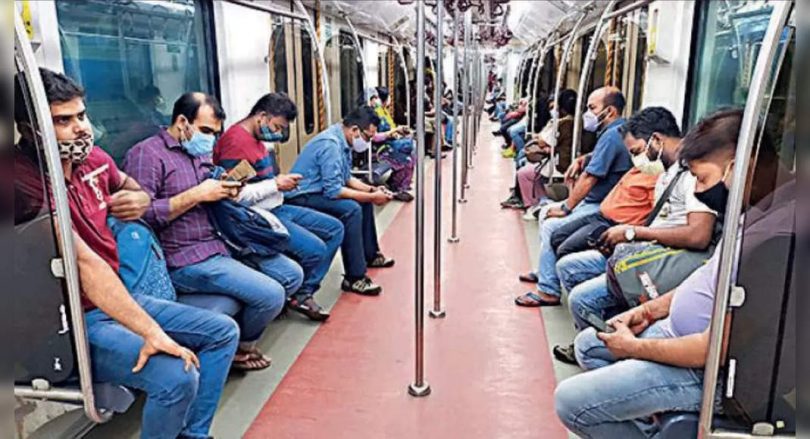 The metro ran Sunday north-south service after 104 days