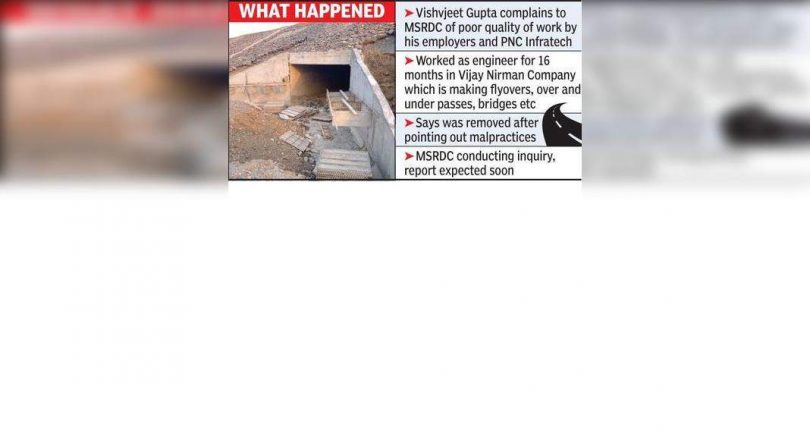 Private company engineers accuse poor work at Samruddhi e-way, fired