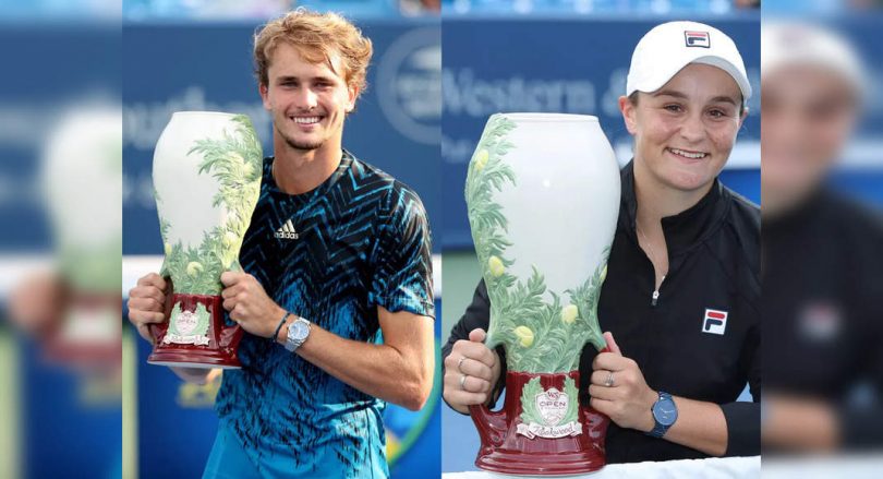 Zverev added the title of Cincy to Olympic Gold, Barty won a woman trophy
