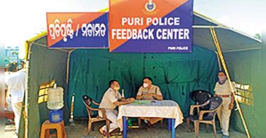 Feedback center in Puri the day before Temple opened back for all