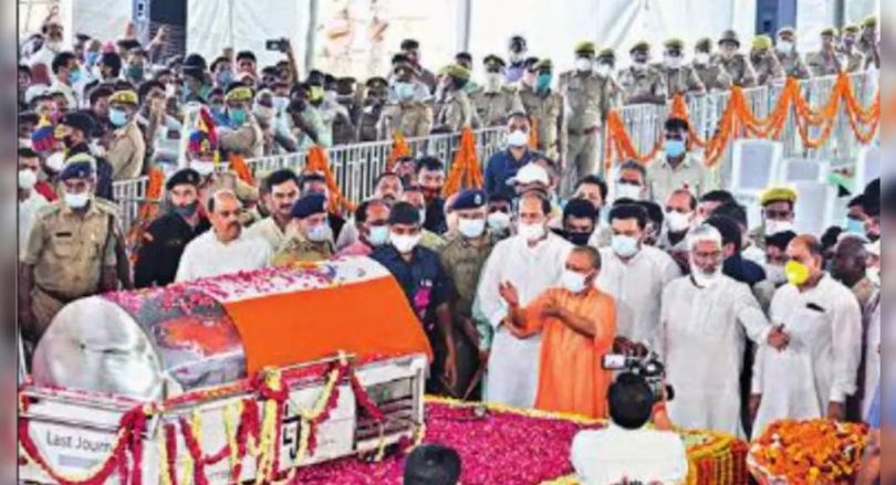 Kalyan Singh's cremation in Bulandshahr today