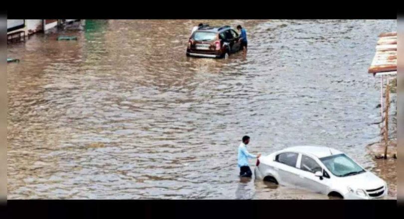 Under rain feathers spread from Raj; The city gets 97.2mm