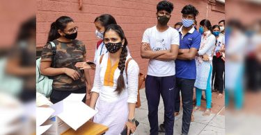 Adivated students demand a Santhali teacher at Ghatshila College