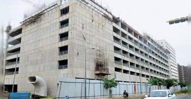 The biggest multilevel parking in Ahmedabad is close to the completion