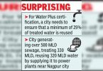 NMC treats half of city dirt, but fails to get water plus status