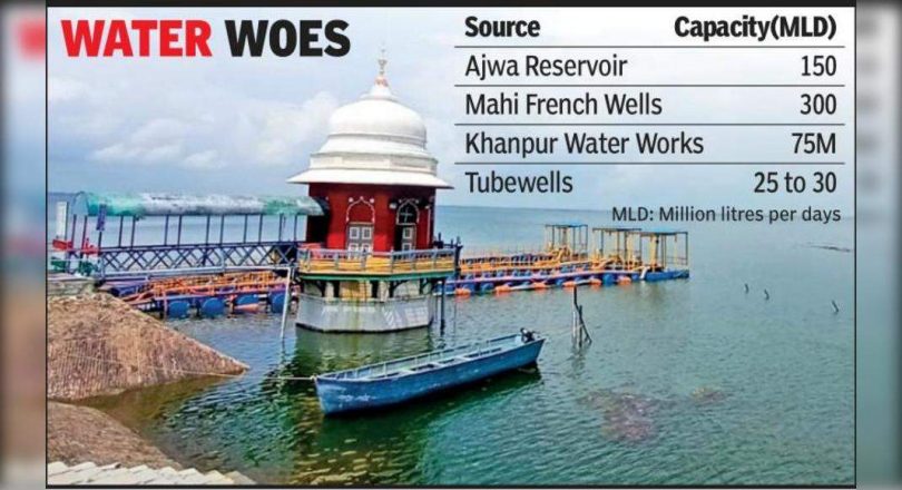 Beaten by the rain deficit, the city of Vadodara stared at the shortage of water