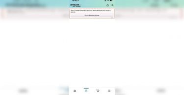 The Indian Amazon application shows this error for some iPhone users