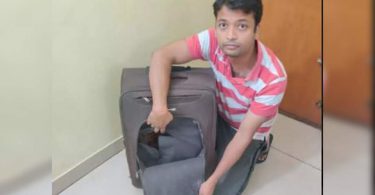 Fier find torn trolley bag, stolen items