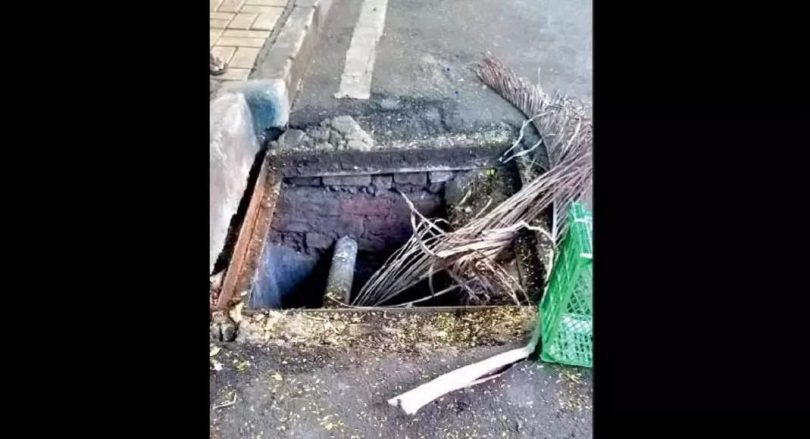 Pune occupants at risk when thieves steal manhole cover