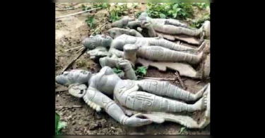 Three stone idols found in Chennai's Ponneri