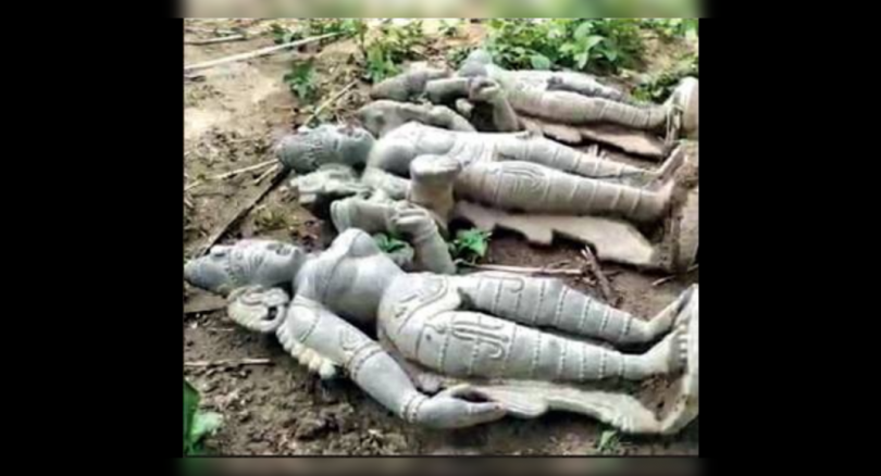 Three stone idols found in Chennai's Ponneri