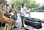 The police took action against the 'G' sticker at Chennai